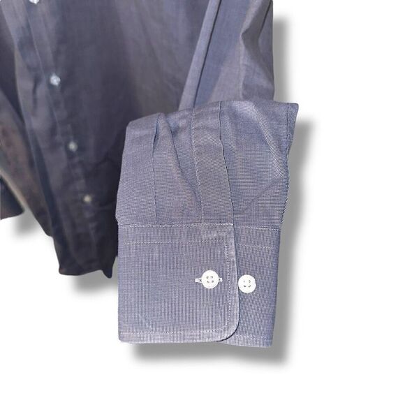 Boss Hugo Boss French Blue Sharp-Fit Spread Collar Dress Shirt M 15.5 - Picture 5 of 8